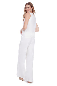 I Love Tyler Madison Darcy Linen Pant in White