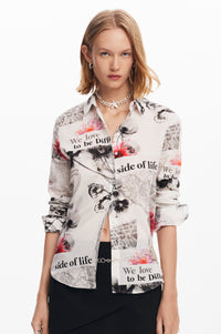 Desigual Print Button Down Shirt