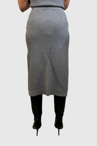 Astrid Fitted Midi Length Mellow Knit Skirt - Size S Available