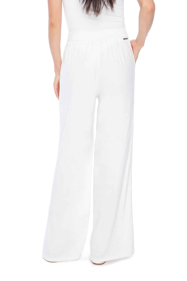 I Love Tyler Madison Isla Stretch Linen Long Pant in White