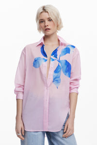 Desigual Water Flower Lacroix Lightweight Button-Up Shirt