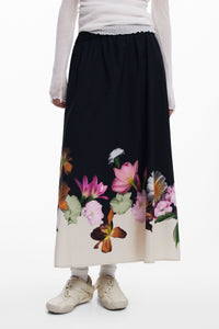 Desigual Lindo Floral Midi Skirt