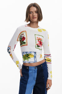 Desigual Tampere Printed Sweater Top