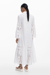 Desigual Orleans Eyelet Button-Up Dress