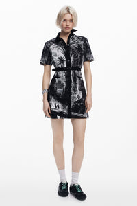 Desigual Lacroix Tropic Lithograph Short Dress