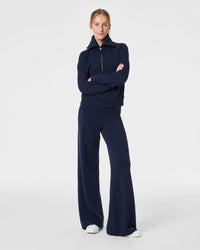 Spanx Air Essentials Pant Wide Leg in Timeless Navy