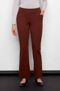 I Love Tyler Madison Axel Ponte Boot Leg Pant in Truffle