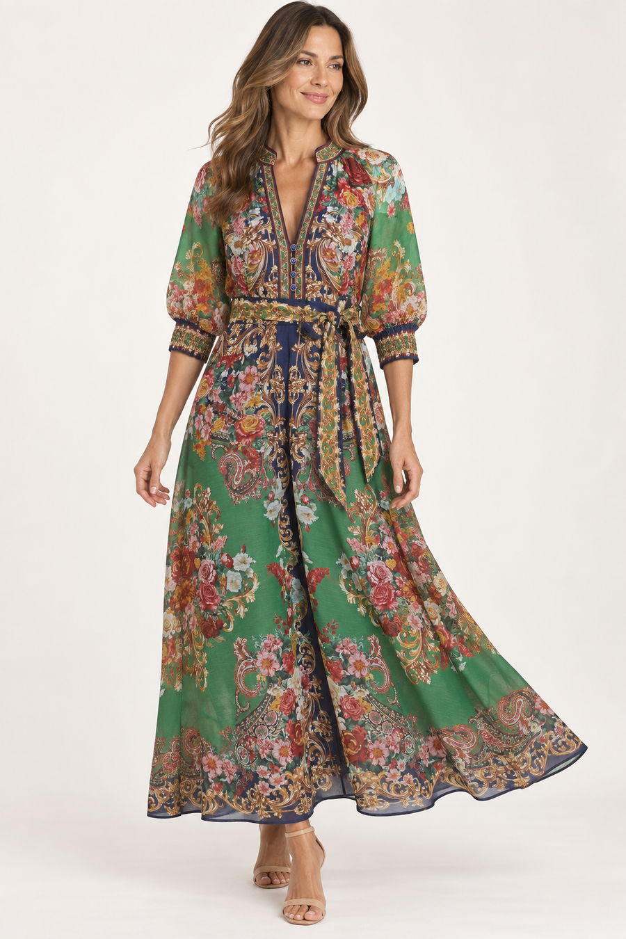 Hale Bob Indy Guilded Rose Dress