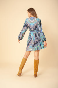 Hale Bob Veronika Wrap A-Line Dress