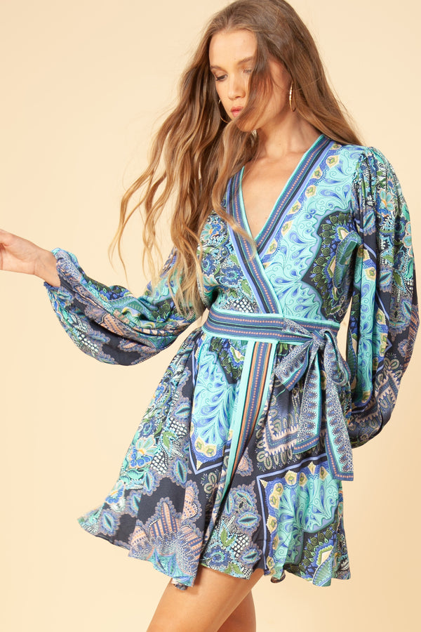 Hale Bob Veronika Wrap A-Line Dress - Size XS Available