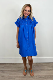 Molly Bracken Ruffled Shirt Dress