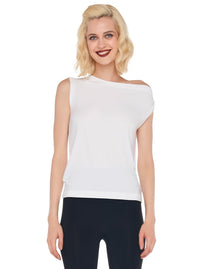 Norma Kamali Drop Shoulder Top in White - Size M Available