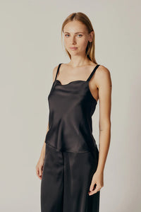 Deluc Satin Classic Cami in Black