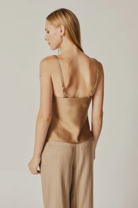 Deluc Satin Classic Cami in Cigar - Size XS Available