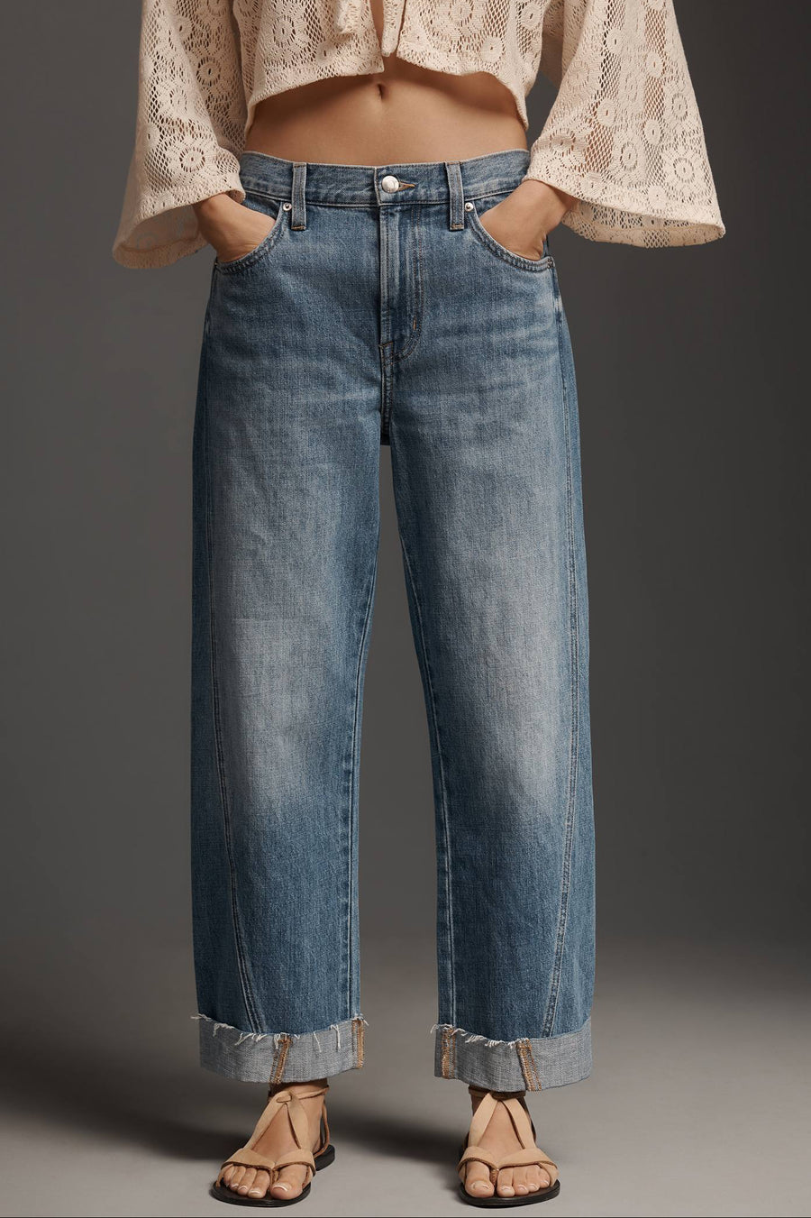 Pistola Kacey Mid Rise Jean in Laguna