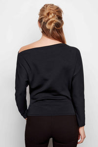 I Love Tyler Madison Demi Butter Top in Black