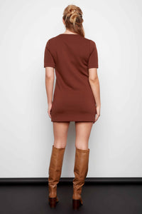 I Love Tyler Madison Emily Dress in Truffle