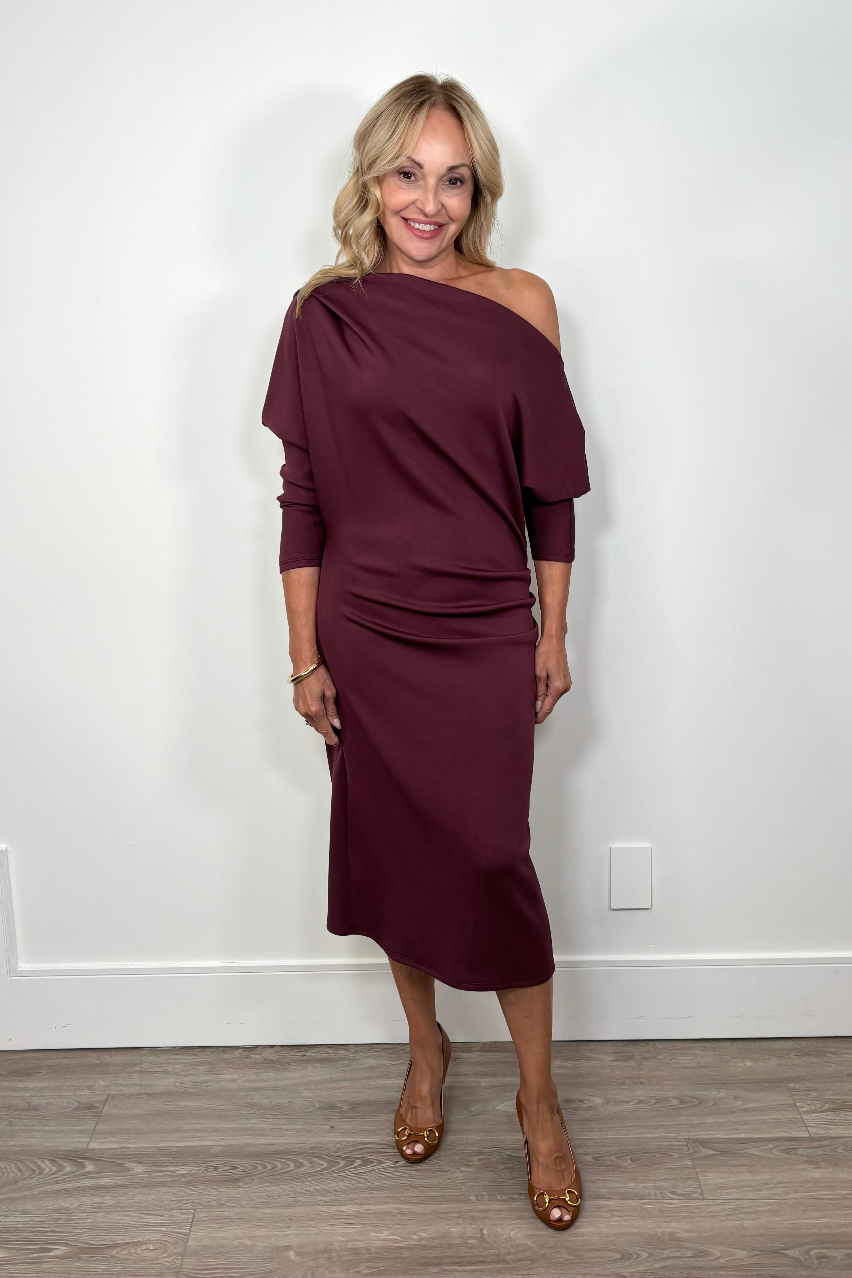 Butter Off Shoulder Cocktail Dress By I Love Tyler Madison