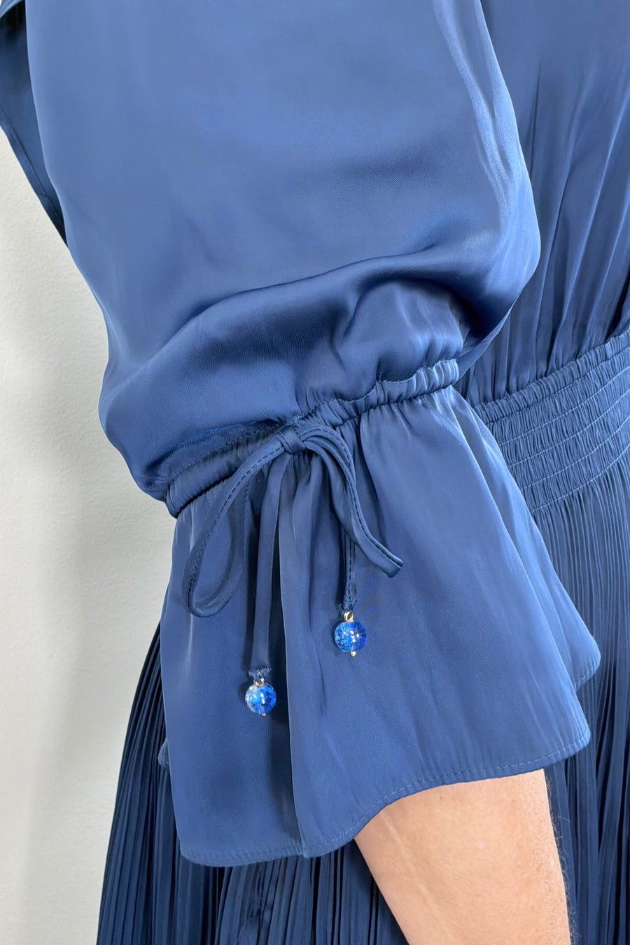 Hale Bob Meridian V-Neck Solid Long Dress