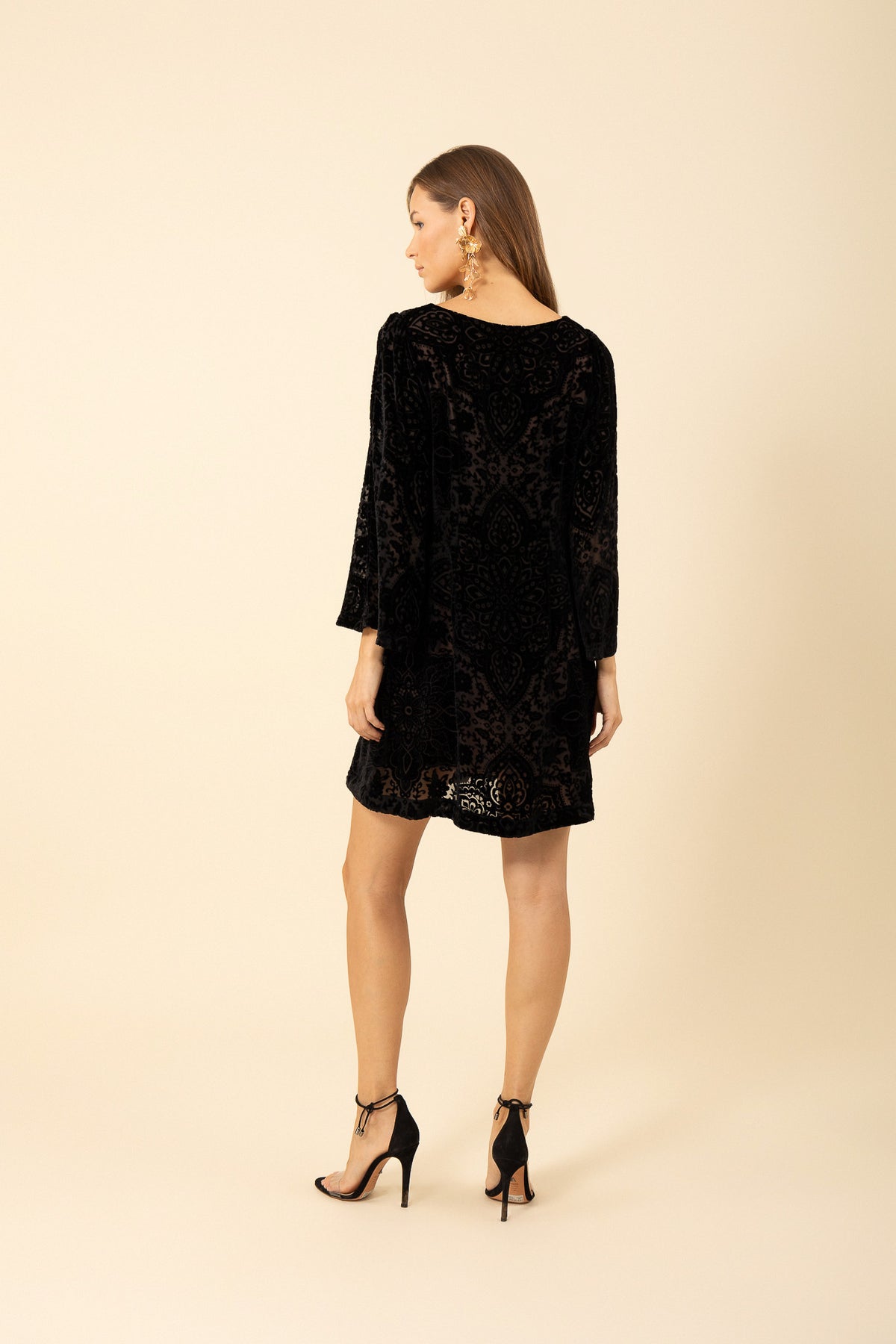 Hale Bob Alora Velvet Burnout Shift Dress