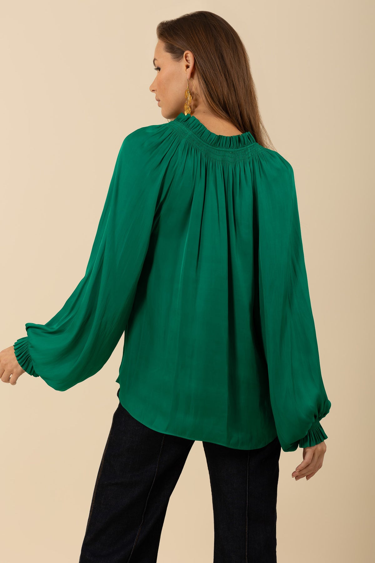 Hale Bob Sarai Tie-Neck Blouse