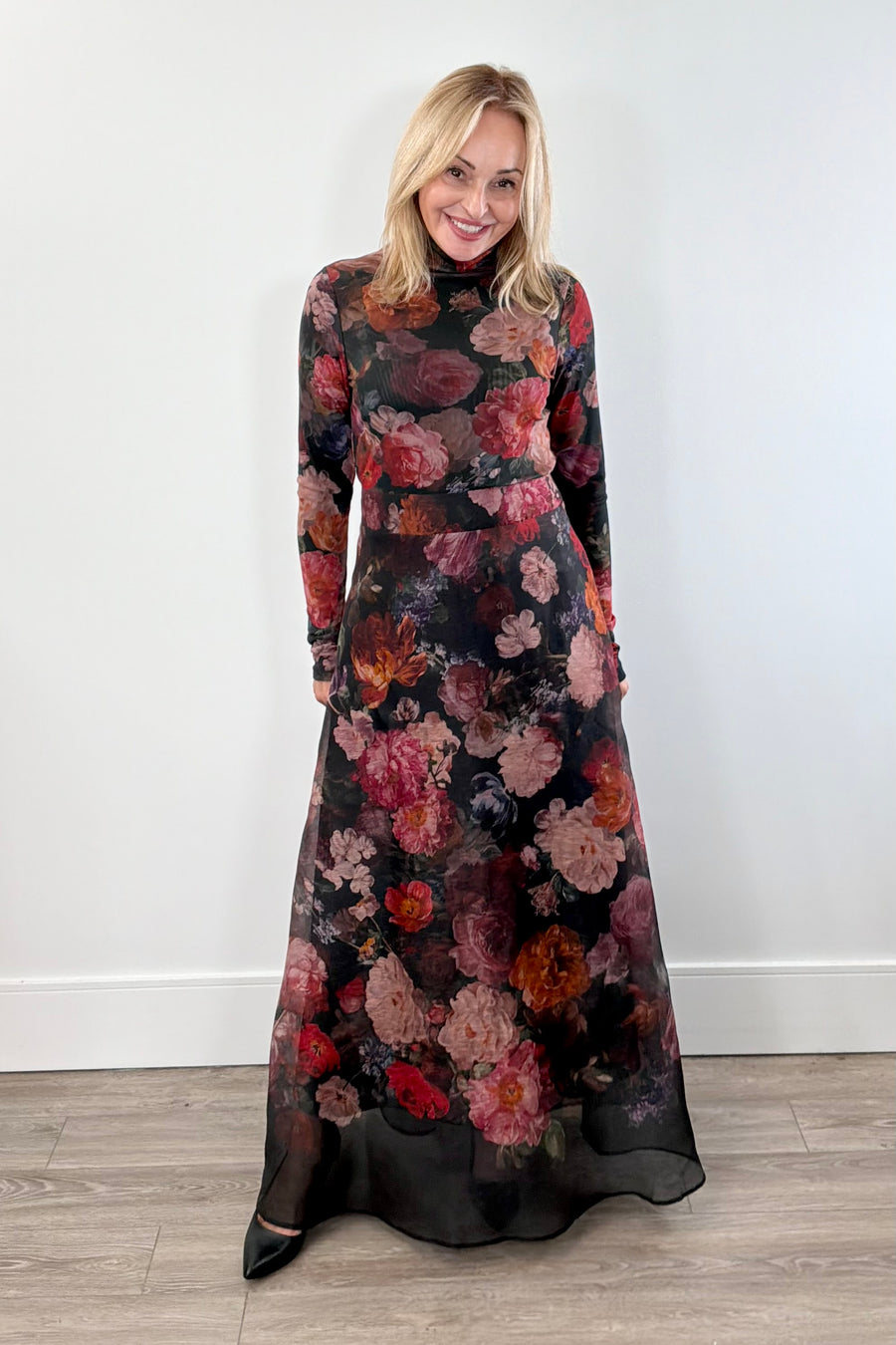 Hale Bob Clodagh  Floral Print A-Line Long Skirt