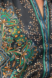 Hale Bob Romee Jewel Night Silk Printed Blouse