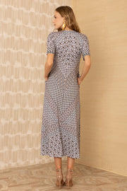 Hale Bob Rayne V-Neck Jersey Midi Dress