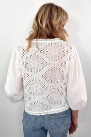 Astrid Ellisse Eyelette Top