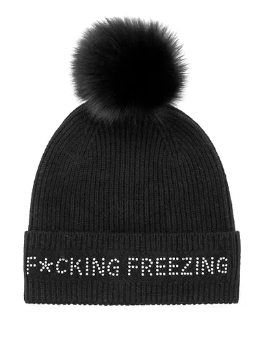 Mitchie's F*cking Freezing Hat in Black
