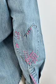 Kerri Rosenthal Western Denim Shirt
