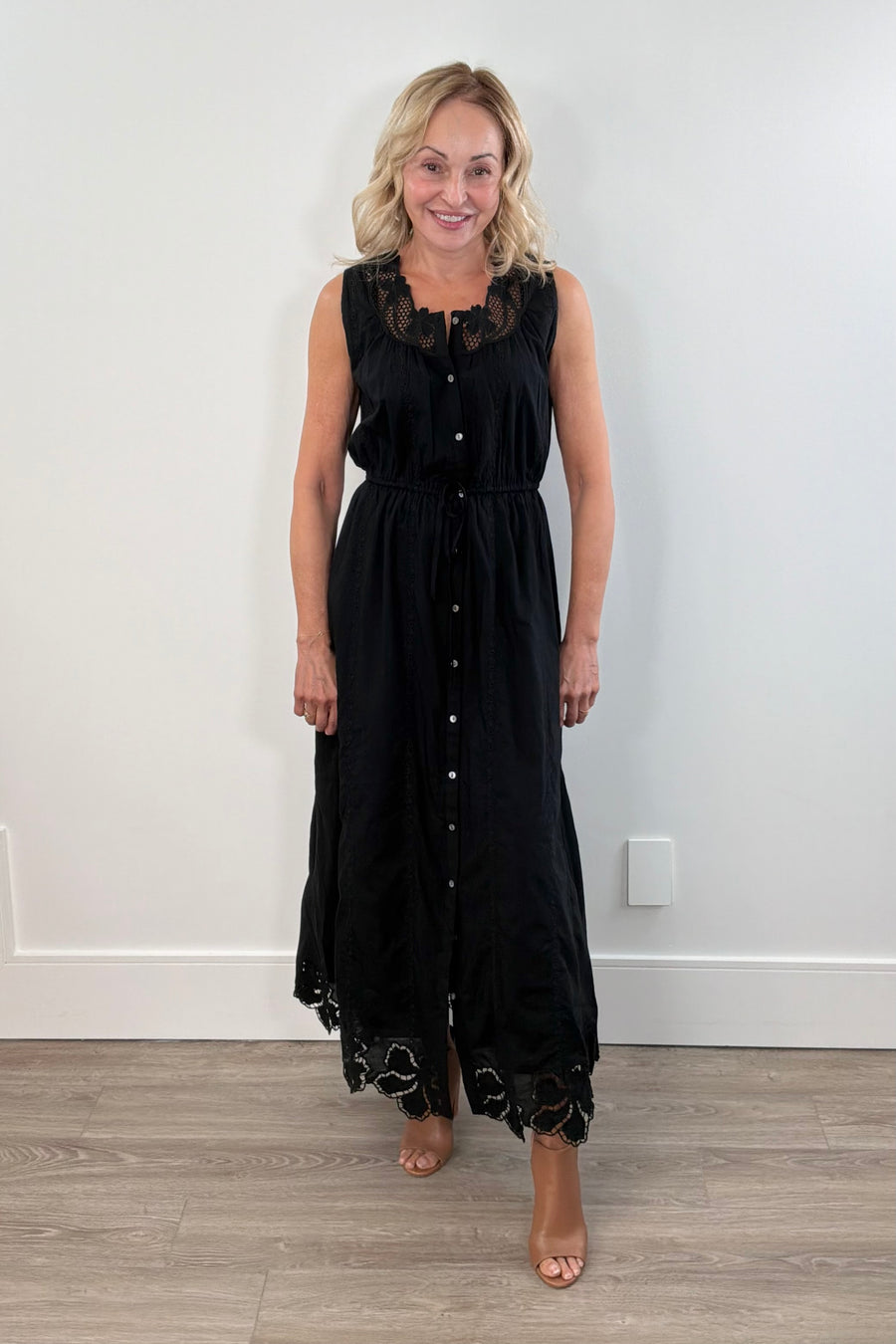 Rails Lorina Embroidered Midi Dress
