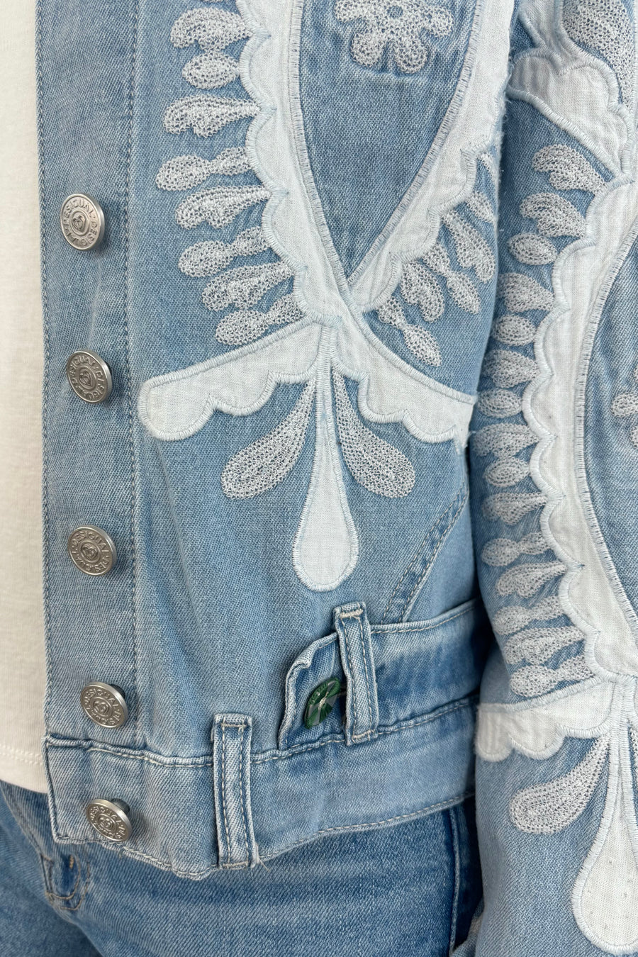 Desigual Border Jean Jacket