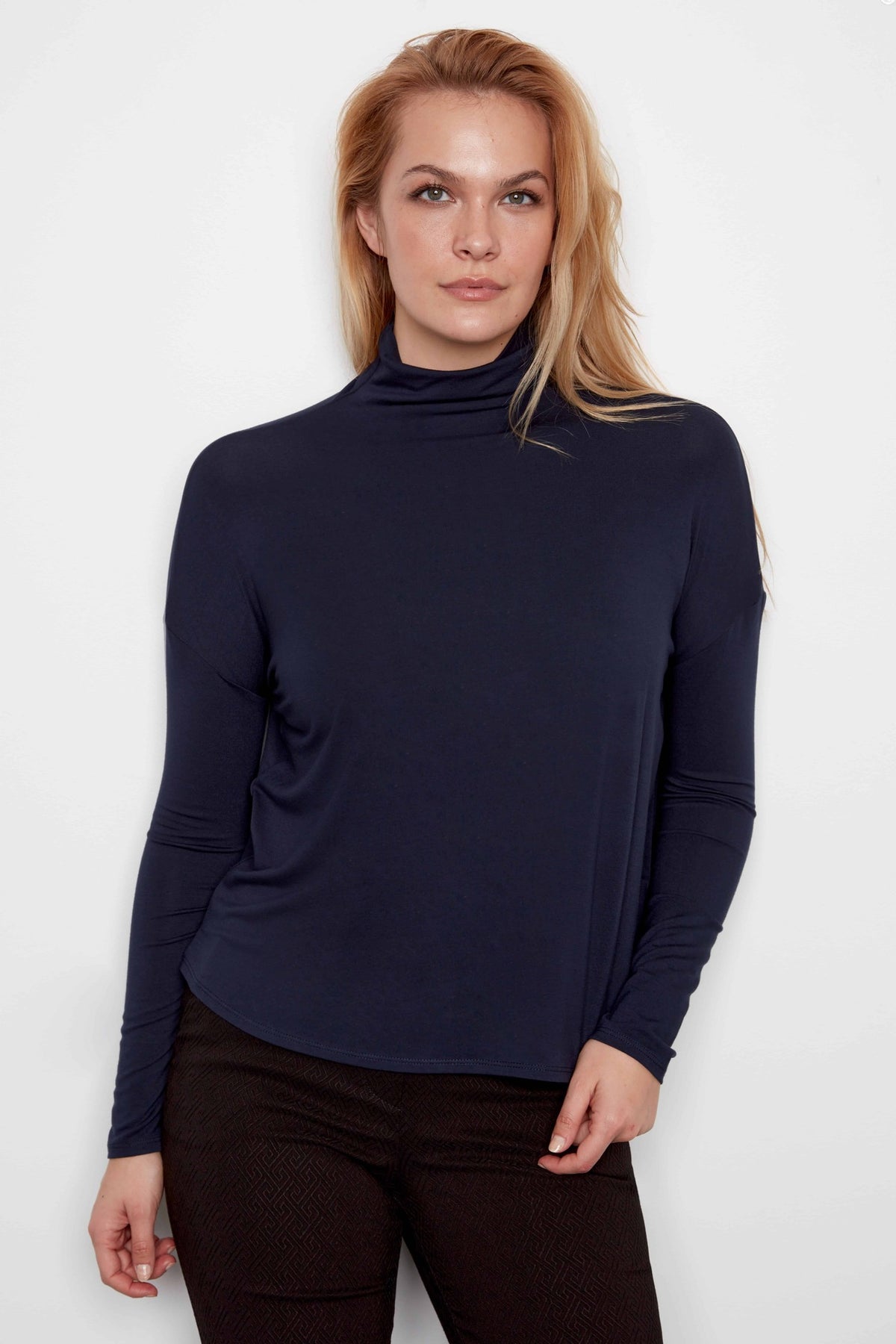 I Love Tyler Madison Morgan Turtleneck in Navy