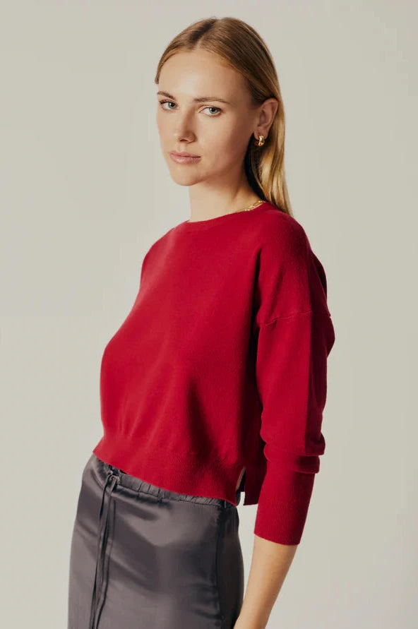 Deluc Polly Sweater in Bordeaux