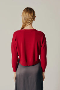 Deluc Polly Sweater in Bordeaux