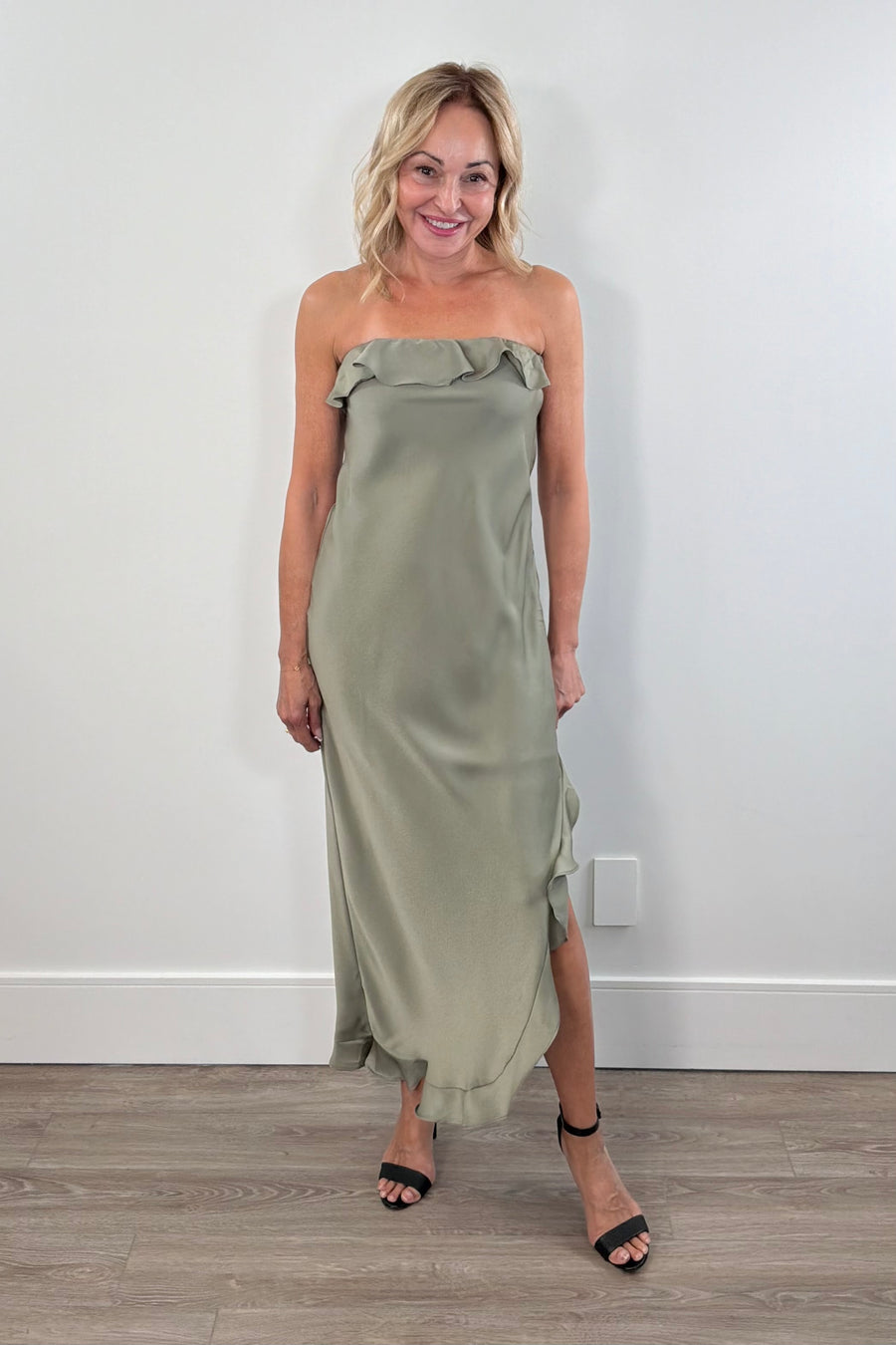 Heartloom Kylah Strapless Ruffle Dress