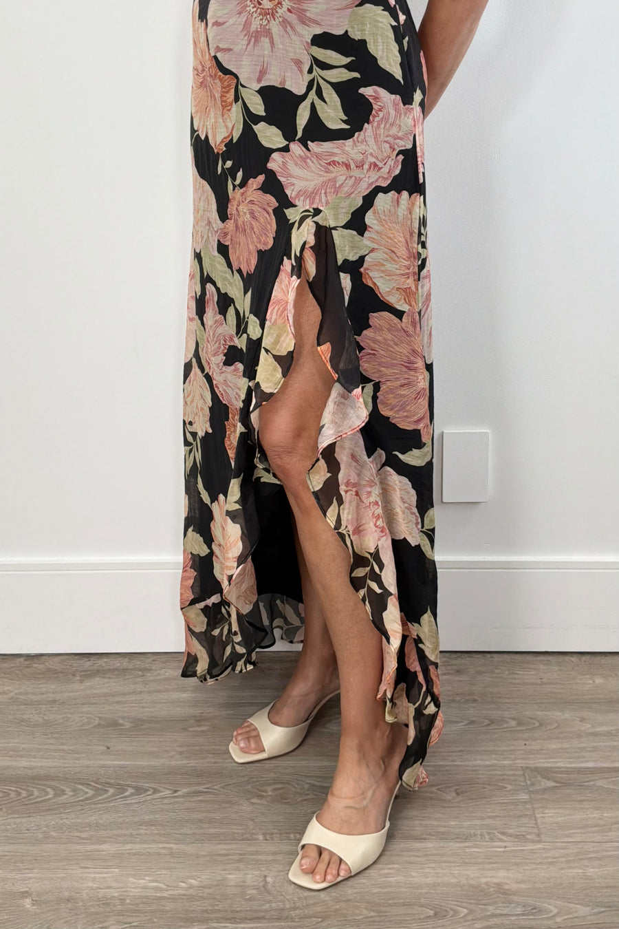 Heartloom Lariat Floral Strapless Dress