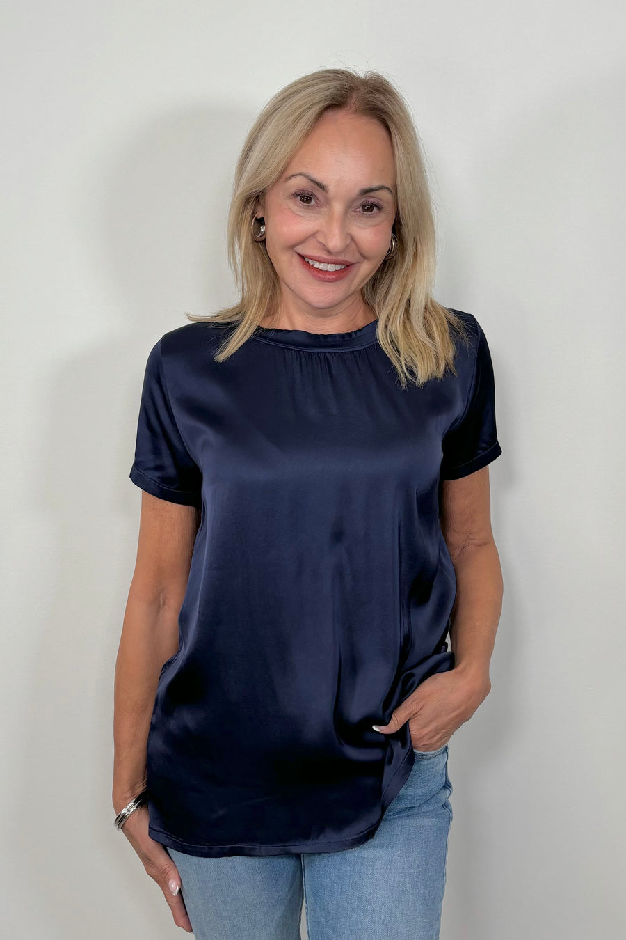 Astrid Satin Layering Tee
