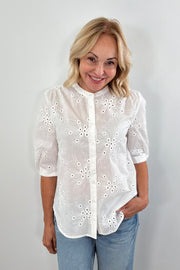 Second Female Cavana Eyelet Cotton Shirt
