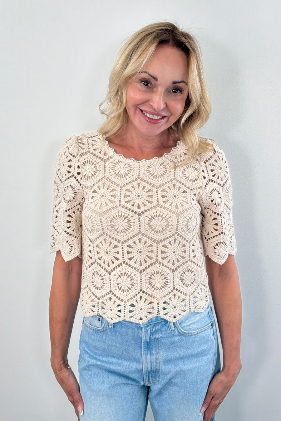 Z Supply Raquel Lace Top