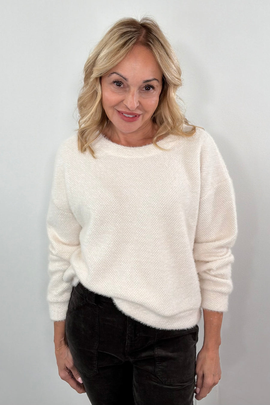 Splendid Fallon Fuzzy Crewneck