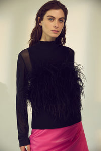 Melissa Nepton Anya Feathery Knit Top