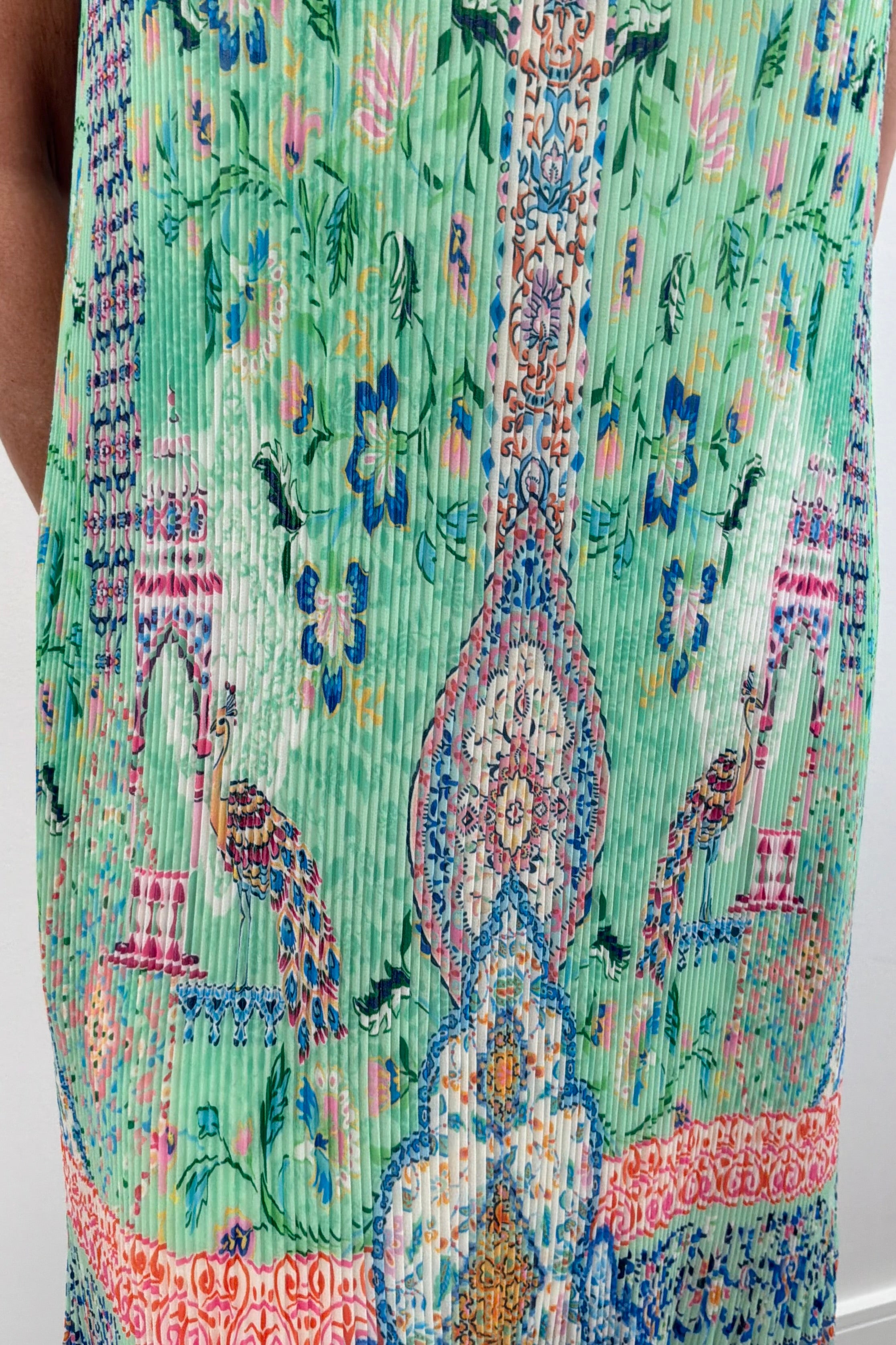 Hale Bob Olympia Printed Strapless Maxi Dress