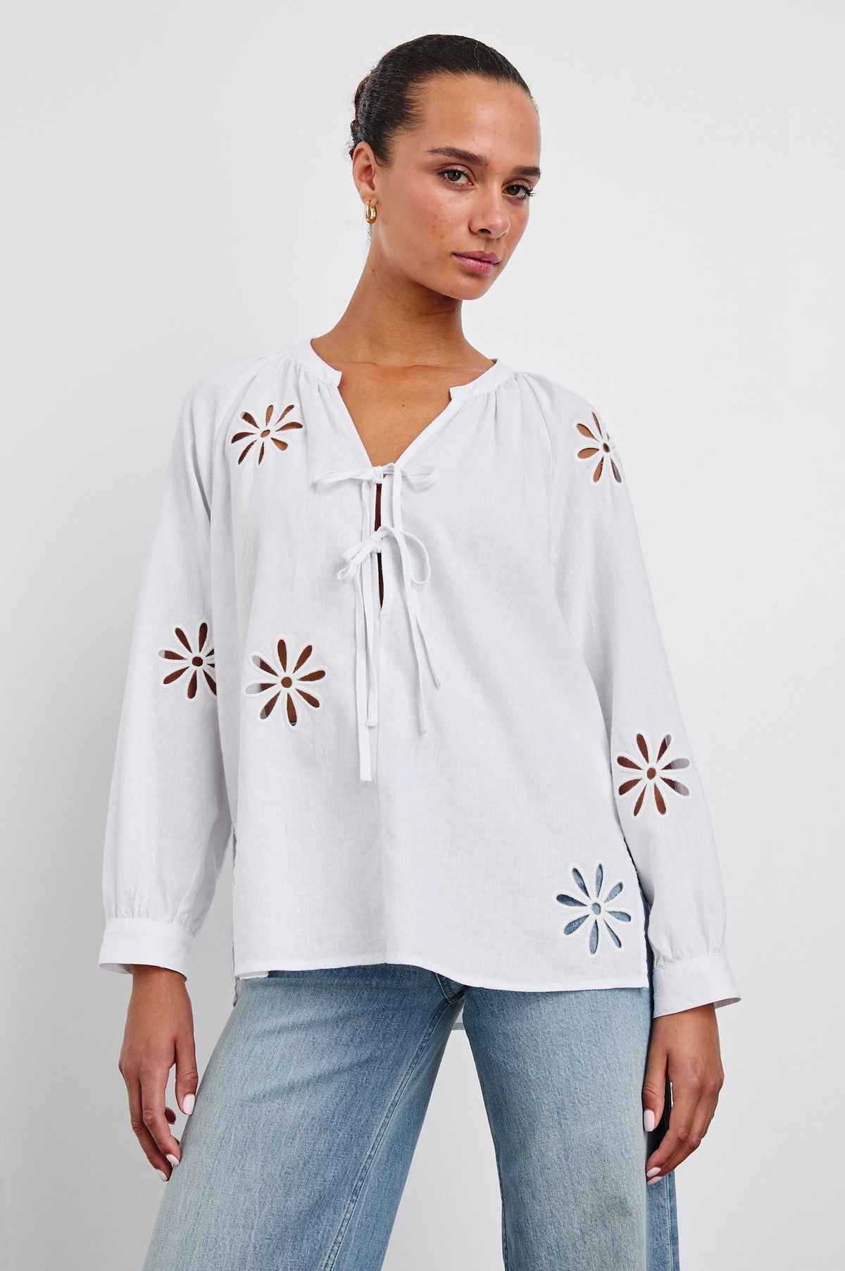 Rails Brielle Linen Eyelet Blouse