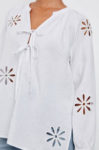 Rails Brielle Linen Eyelet Blouse