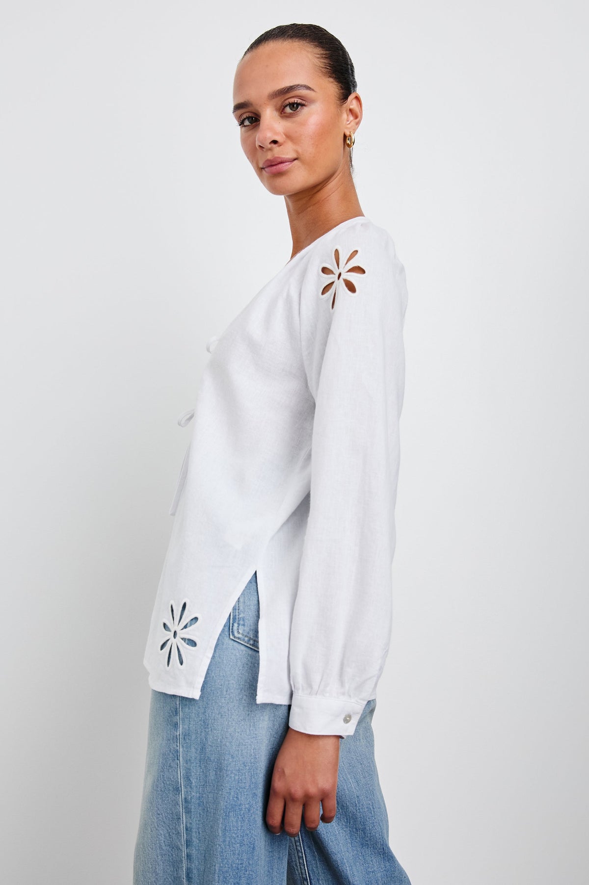 Rails Brielle Linen Eyelet Blouse