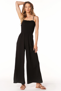 Bobi Cami Strap Smocked Jumpsuit - Size S Available