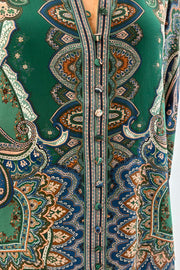 Hale Bob Phyrne Silk Printed Blouse
