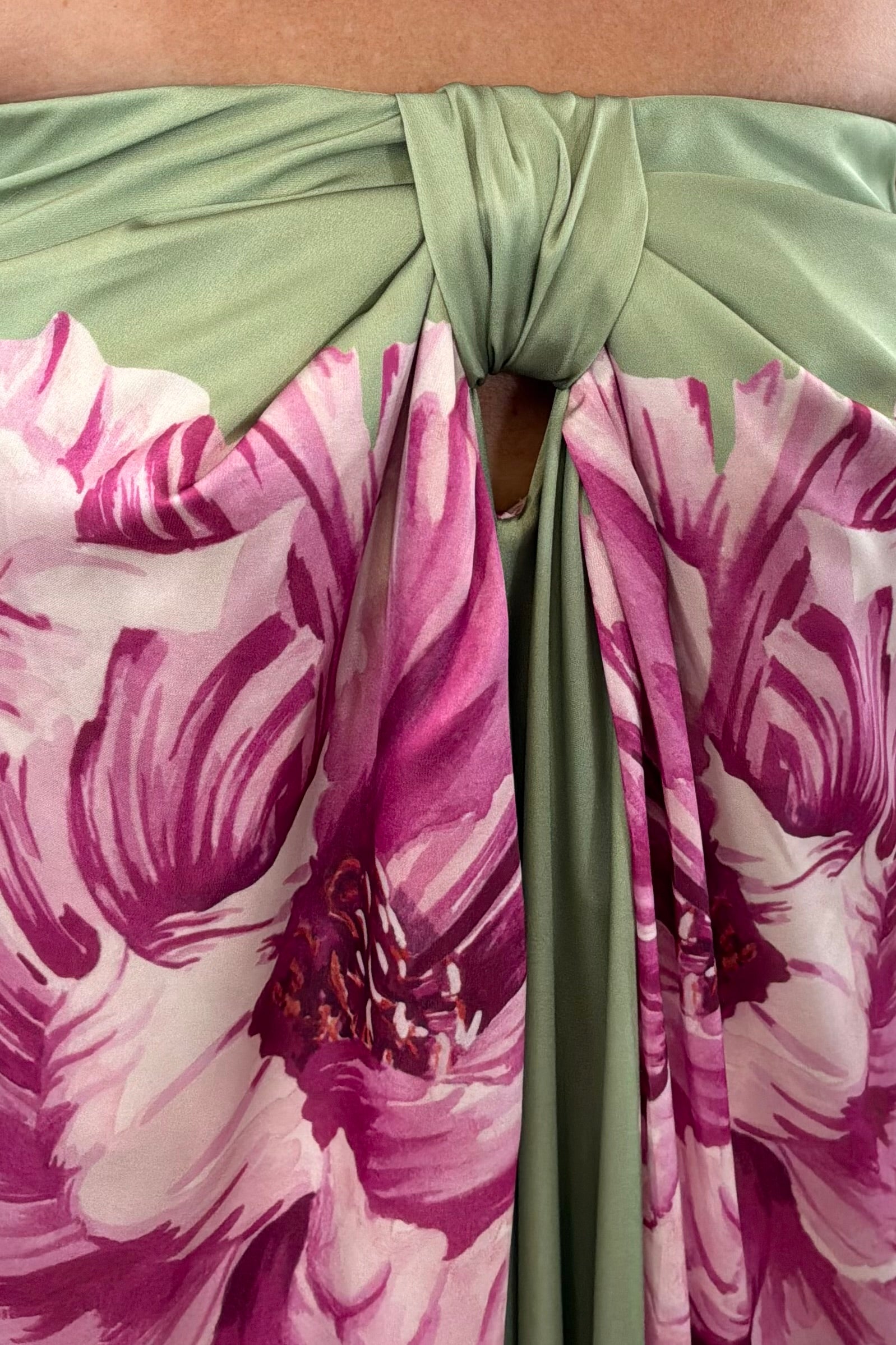 Misa Clea Strapless Midi Dress